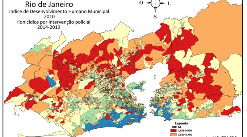 Desigualdades sociais e violência na Metrópole Carioca Mapa desilguadade pontos