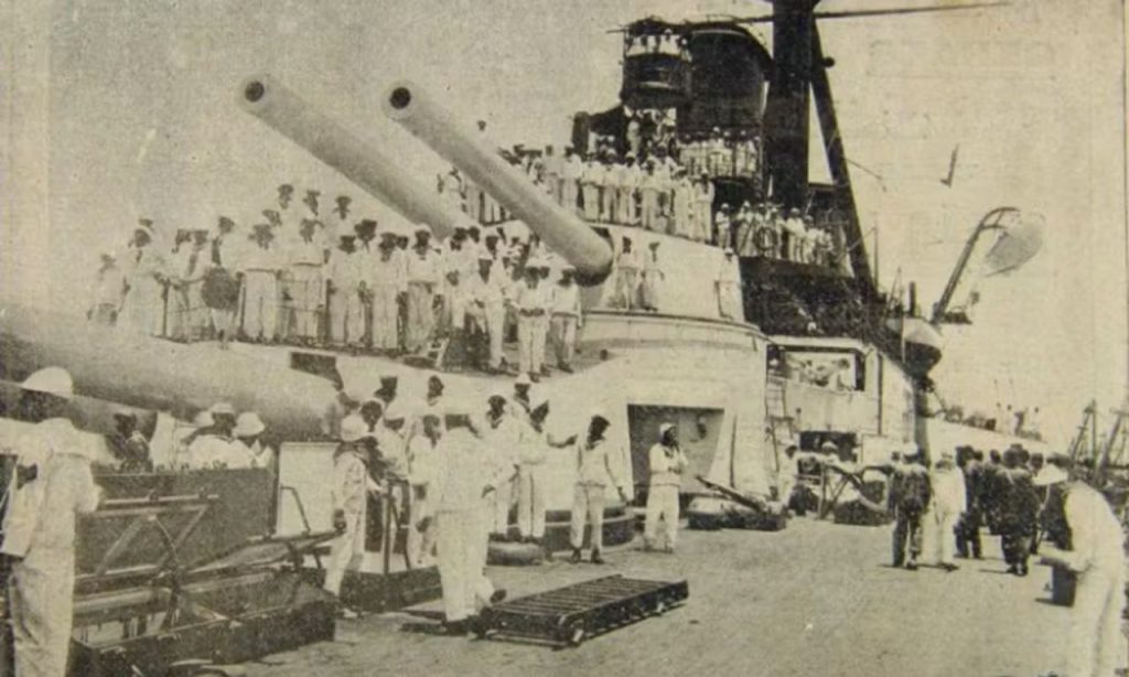 Marinheiros rebeldes durante Revolta da Chibata — Foto Reprodução