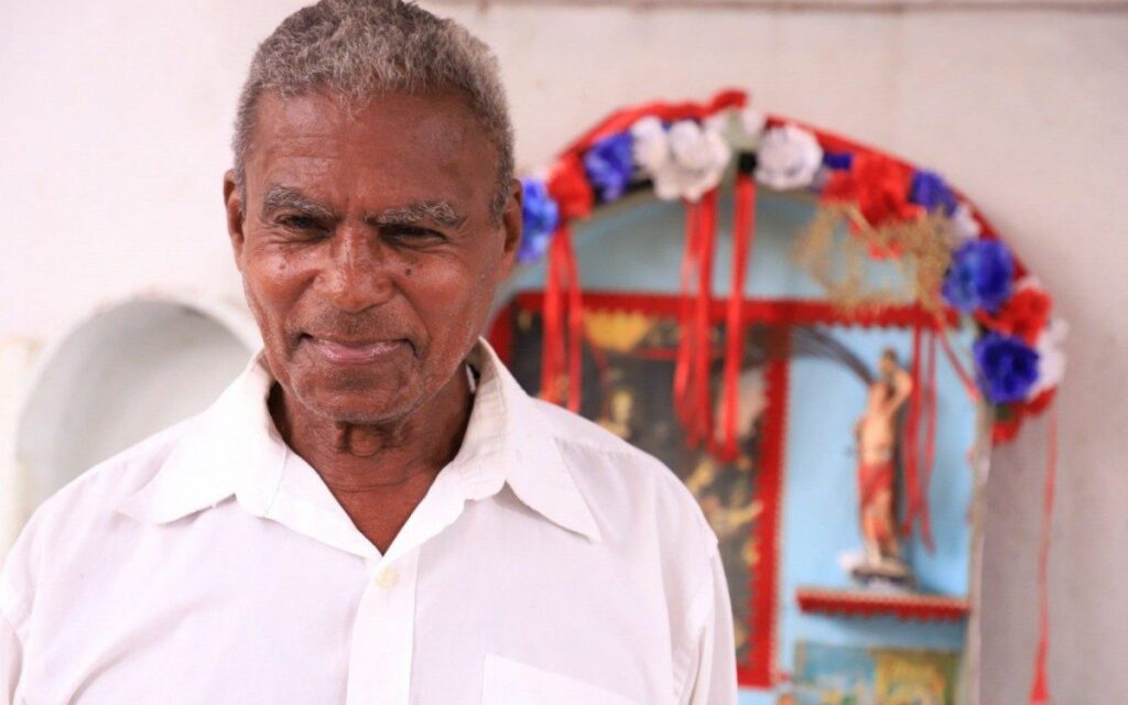 Mestre Pedro,  líder da Folia de Reis ‘Estrela do Oriente, Deus é Nosso Guia