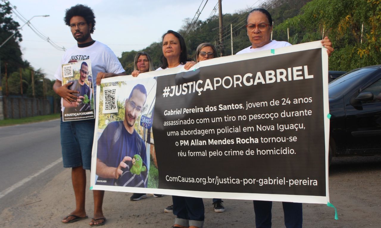 Ato pede justiça por Gabriel Monteiro - Foto Arquivo ComCausa