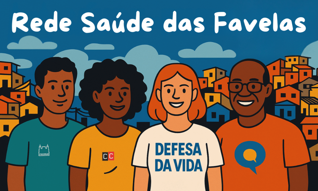 ComCausa, rede Saúde da Favela, 146x Favela, Fiocruz, IFF, UENF, UFRJ, UERJ, PUCRJ, SBPC, Alerj e Abrasco