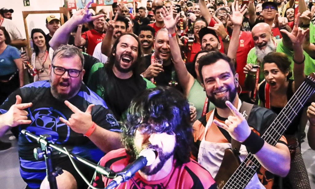 Negrayscow o geek metal irreverente Petropolis Rio Rock ComCausa Feira Medieval
