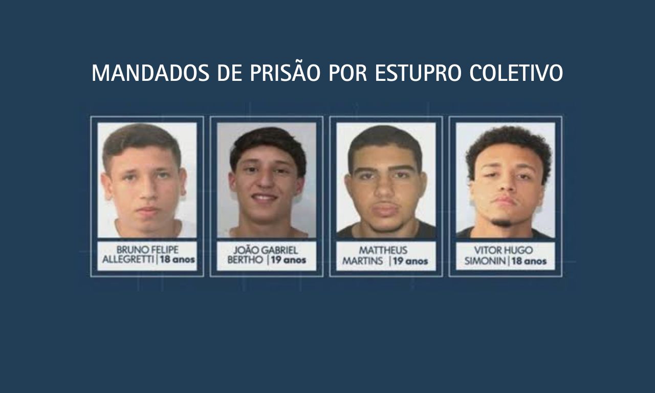 Mandados de prisão por estupro coletivo