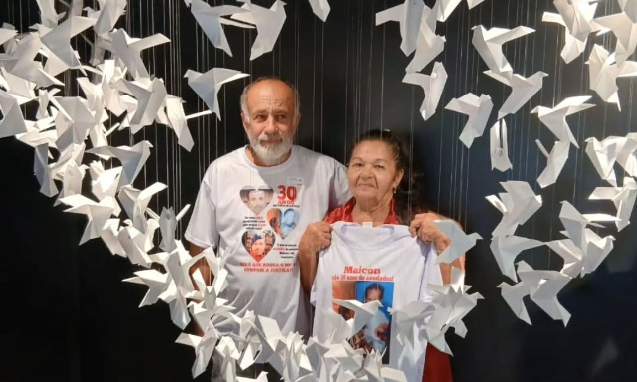 Pais do menino Maicon